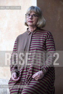 Rome February 15, 2018..Ingrid de Kok, poet, literary critic and essayist, photographed in Rome/Ingrid de Kok, poetessa, critica letteraria e saggista, fotografata a Roma. ©Rino Bianchi/Rosebud2