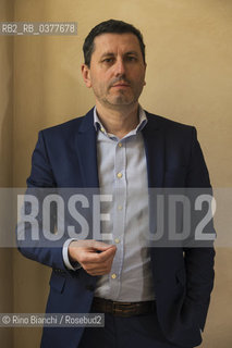 Rome February 20, 2019..Frederic Martel, historian, sociologist and French journalist, photographed in Rome at the Foreign Press office/Frederic Martel, storico, sociologo e giornalista francese, fotografato a Roma nella sede della Stampa Estera. ©Rino Bianchi/Rosebud2