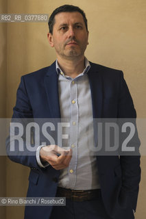 Rome February 20, 2019..Frederic Martel, historian, sociologist and French journalist, photographed in Rome at the Foreign Press office/Frederic Martel, storico, sociologo e giornalista francese, fotografato a Roma nella sede della Stampa Estera. ©Rino Bianchi/Rosebud2