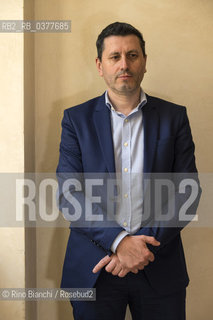 Rome February 20, 2019..Frederic Martel, historian, sociologist and French journalist, photographed in Rome at the Foreign Press office/Frederic Martel, storico, sociologo e giornalista francese, fotografato a Roma nella sede della Stampa Estera. ©Rino Bianchi/Rosebud2