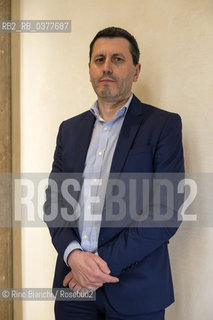 Rome February 20, 2019..Frederic Martel, historian, sociologist and French journalist, photographed in Rome at the Foreign Press office/Frederic Martel, storico, sociologo e giornalista francese, fotografato a Roma nella sede della Stampa Estera. ©Rino Bianchi/Rosebud2