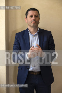 Rome February 20, 2019..Frederic Martel, historian, sociologist and French journalist, photographed in Rome at the Foreign Press office/Frederic Martel, storico, sociologo e giornalista francese, fotografato a Roma nella sede della Stampa Estera. ©Rino Bianchi/Rosebud2