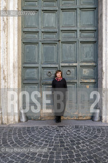 Rome February 15, 2019..Isabella Panfido, poet, translator, journalist and radio host, photographed in Rome/Isabella Panfido, poetessa, traduttrice, giornalista e  conduttrice radiofonica, fotografata a Roma. ©Rino Bianchi/Rosebud2