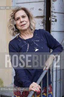 Rome March 9, 2019..Titti Marrone, journalist and writer, teaches history and techniques of journalism and is the author of many publications, photographed in Rome in the spaces of the Casa Internazionale delle Donne/Titti Marrone, giornalista e scrittrice, insegna storia e tecniche del giornalismo ed è autrice di molte pubblicazioni, fotografata a Roma negli spazi della Casa Internazionale delle Donne. ©Rino Bianchi/Rosebud2