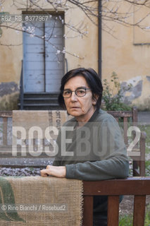 Rome March 9, 2018..Valeria Viganò, poet, journalist and writer, photographed in Rome in the spaces of the Casa Internazionale delle Donne/Valeria Viganò, poetessa, giornalista e scrittrice, fotografata a Roma negli spazi della Casa Internazionale delle Donne. ©Rino Bianchi/Rosebud2