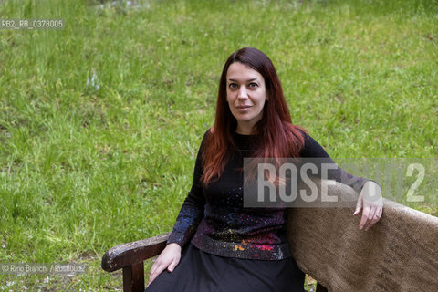 Rome March 10, 2019..Giorgia Tribuiani, writer, photographed in Rome in the spaces of the Casa Internazionale delle Donne/Giorgia Tribuiani, scrittrice, fotografata a Roma negli spazi della Casa Internazionale delle Donne. ©Rino Bianchi/Rosebud2