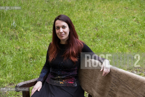 Rome March 10, 2019..Giorgia Tribuiani, writer, photographed in Rome in the spaces of the Casa Internazionale delle Donne/Giorgia Tribuiani, scrittrice, fotografata a Roma negli spazi della Casa Internazionale delle Donne. ©Rino Bianchi/Rosebud2