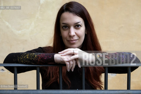 Rome March 10, 2019..Giorgia Tribuiani, writer, photographed in Rome in the spaces of the Casa Internazionale delle Donne/Giorgia Tribuiani, scrittrice, fotografata a Roma negli spazi della Casa Internazionale delle Donne. ©Rino Bianchi/Rosebud2