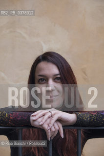 Rome March 10, 2019..Giorgia Tribuiani, writer, photographed in Rome in the spaces of the Casa Internazionale delle Donne/Giorgia Tribuiani, scrittrice, fotografata a Roma negli spazi della Casa Internazionale delle Donne. ©Rino Bianchi/Rosebud2