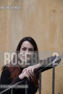 Rome March 10, 2019..Giorgia Tribuiani, writer, photographed in Rome in the spaces of the Casa Internazionale delle Donne/Giorgia Tribuiani, scrittrice, fotografata a Roma negli spazi della Casa Internazionale delle Donne. ©Rino Bianchi/Rosebud2