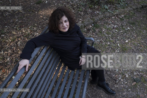 Rome March 22, 2019..For several years Francesca Pieri has been in charge of the press office of Donzelli Editore, writer, photographed in the park of Villa Celimontana in Rome/Francesca Pieri da alcuni anni è responsabile dell’ufficio stampa di Donzelli Editore, scrittrice,  fotografata nel parco di Villa Celimontana a Roma. ©Rino Bianchi/Rosebud2