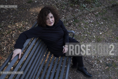 Rome March 22, 2019..For several years Francesca Pieri has been in charge of the press office of Donzelli Editore, writer, photographed in the park of Villa Celimontana in Rome/Francesca Pieri da alcuni anni è responsabile dell’ufficio stampa di Donzelli Editore, scrittrice,  fotografata nel parco di Villa Celimontana a Roma. ©Rino Bianchi/Rosebud2