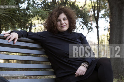 Rome March 22, 2019..For several years Francesca Pieri has been in charge of the press office of Donzelli Editore, writer, photographed in the park of Villa Celimontana in Rome/Francesca Pieri da alcuni anni è responsabile dell’ufficio stampa di Donzelli Editore, scrittrice,  fotografata nel parco di Villa Celimontana a Roma. ©Rino Bianchi/Rosebud2