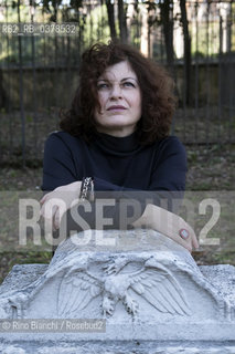 Rome March 22, 2019..For several years Francesca Pieri has been in charge of the press office of Donzelli Editore, writer, photographed in the park of Villa Celimontana in Rome/Francesca Pieri da alcuni anni è responsabile dell’ufficio stampa di Donzelli Editore, scrittrice,  fotografata nel parco di Villa Celimontana a Roma. ©Rino Bianchi/Rosebud2