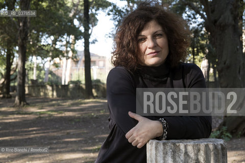 Rome March 22, 2019..For several years Francesca Pieri has been in charge of the press office of Donzelli Editore, writer, photographed in the park of Villa Celimontana in Rome/Francesca Pieri da alcuni anni è responsabile dell’ufficio stampa di Donzelli Editore, scrittrice,  fotografata nel parco di Villa Celimontana a Roma. ©Rino Bianchi/Rosebud2