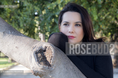 Rome March 29, 2019..Melissa Panarello, also known as Melissa P., writer, television author, astrology expert, photographed in Rome in the park of Villa Celimontana/Melissa Panarello, nota anche come Melissa P., scrittrice, autrice televisiva, esperta di astrologia, fotografata a Roma nel parco di Villa Celimontana. ©Rino Bianchi/Rosebud2