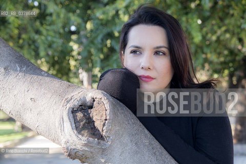 Rome March 29, 2019..Melissa Panarello, also known as Melissa P., writer, television author, astrology expert, photographed in Rome in the park of Villa Celimontana/Melissa Panarello, nota anche come Melissa P., scrittrice, autrice televisiva, esperta di astrologia, fotografata a Roma nel parco di Villa Celimontana. ©Rino Bianchi/Rosebud2