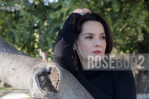 Rome March 29, 2019..Melissa Panarello, also known as Melissa P., writer, television author, astrology expert, photographed in Rome in the park of Villa Celimontana/Melissa Panarello, nota anche come Melissa P., scrittrice, autrice televisiva, esperta di astrologia, fotografata a Roma nel parco di Villa Celimontana. ©Rino Bianchi/Rosebud2