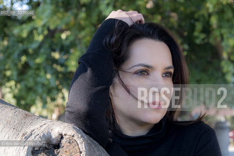 Rome March 29, 2019..Melissa Panarello, also known as Melissa P., writer, television author, astrology expert, photographed in Rome in the park of Villa Celimontana/Melissa Panarello, nota anche come Melissa P., scrittrice, autrice televisiva, esperta di astrologia, fotografata a Roma nel parco di Villa Celimontana. ©Rino Bianchi/Rosebud2