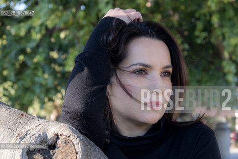 Rome March 29, 2019..Melissa Panarello, also known as Melissa P., writer, television author, astrology expert, photographed in Rome in the park of Villa Celimontana/Melissa Panarello, nota anche come Melissa P., scrittrice, autrice televisiva, esperta di astrologia, fotografata a Roma nel parco di Villa Celimontana. ©Rino Bianchi/Rosebud2