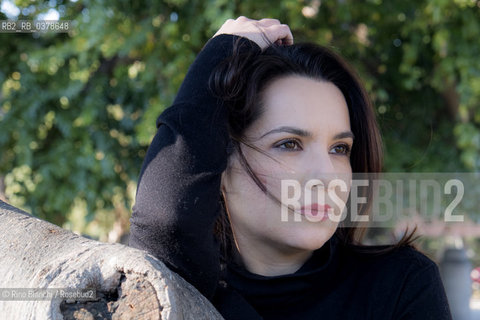 Rome March 29, 2019..Melissa Panarello, also known as Melissa P., writer, television author, astrology expert, photographed in Rome in the park of Villa Celimontana/Melissa Panarello, nota anche come Melissa P., scrittrice, autrice televisiva, esperta di astrologia, fotografata a Roma nel parco di Villa Celimontana. ©Rino Bianchi/Rosebud2