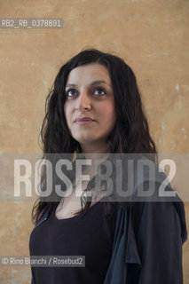 Rome April 5, 2019..Elisa Casseri graduated in mechanical engineering, writer, writes theatrical texts, author of the blog Memories of an Estathè drinker, debuted with the novel Hydraulic theory of families in 2014. In 2015, she won the 53rd edition of the Award Riccione for the theater with the text Lorizzonte degli eventi/Elisa Casseri laureata in ingegneria meccanica, scrittrice, scrive testi teatrali, autrice del blog Memorie di una bevitrice di Estathè, ha esordito con il romanzo Teoria idraulica delle famiglie  nel 2014. Nel 2015, ha vinto la 53° edizione del Premio Riccione per il Teatro con il testo L’orizzonte degli eventi. ©Rino Bianchi/Rosebud2