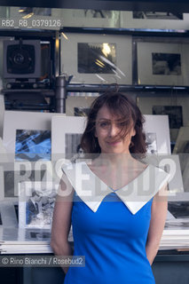 Rome April 19, 2019..Roberta Scorranese, journalist, essayist and writer, photographed in Rome in the Piazza Fontanella of Borghese/Roberta Scorranese, giornalista, saggista e scrittrice, fotografata a Roma nella zona di Piazza Fontanella di Borghese ©Rino Bianchi/Rosebud2