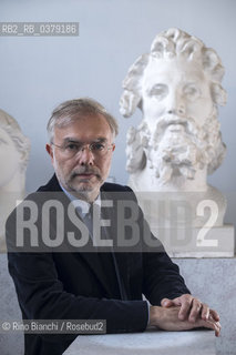 Rome April 11, 2019..Mauro Reali, historian of antiquity, essayist and Latinist, photographed in Rome in the spaces of the Museum of Ancient Art of La Sapienza/Mauro Reali, storico dellantichità, saggista e latinista, fotografato a Roma negli spazi del Museo dellArte Antica de La Sapienza ©Rino Bianchi/Rosebud2