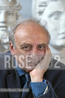 Rome April 11, 2019..Giulio Guidorizzi, Italian grecista, essayist, translator and academic, photographed in Rome in the spaces of the Museum of Classical Art at La Sapienza University/Giulio Guidorizzi, grecista, saggista, traduttore ed accademico italiano, fotografato a Roma negli spazi del Museo di Arte Classica dellUniversità La Sapienza. ©Rino Bianchi/Rosebud2