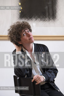 Rome May 14, 2019..Sasha Marianna Salzmann, German playwright of Russian origin, essayist, theater curator and novelist. She is author in residence at the Maxim Gorki Theater in Berlin where she was artistic director of the theater studio, Studio Я, from 2013 to 2015, photographed in Rome in the Casa delle Letterature spaces/Sasha Marianna Salzmann, drammaturga tedesca di origine russa, saggista, curatrice teatrale e romanziera. È autrice in residenza al Maxim Gorki Theatre di Berlino dove è stata direttrice artistica dello studio teatrale, Studio Я, dal 2013 al 2015, fotografata a Roma negli spazi della Casa delle Letterature. ©Rino Bianchi/Rosebud2