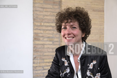 Rome May 14, 2019..Sasha Marianna Salzmann, German playwright of Russian origin, essayist, theater curator and novelist. She is author in residence at the Maxim Gorki Theater in Berlin where she was artistic director of the theater studio, Studio Я, from 2013 to 2015, photographed in Rome in the Casa delle Letterature spaces/Sasha Marianna Salzmann, drammaturga tedesca di origine russa, saggista, curatrice teatrale e romanziera. È autrice in residenza al Maxim Gorki Theatre di Berlino dove è stata direttrice artistica dello studio teatrale, Studio Я, dal 2013 al 2015, fotografata a Roma negli spazi della Casa delle Letterature. ©Rino Bianchi/Rosebud2