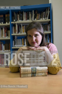 Naples May 29, 2019..Gabriela Ybarra writer, lives in Madrid, collaborator of El País, finalist in the Man Booker International Prize, photographed in Naples in the spaces of the Cervantes Institute/Gabriela Ybarra scrittrice, vive a Madrid, collaboratrice di El País, finalista al «Man Booker International Prize», fotografata a Napoli negli spazi dellIstituto Cervantes. ©Rino Bianchi/Rosebud2