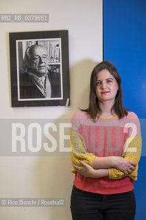 Naples May 29, 2019..Gabriela Ybarra writer, lives in Madrid, collaborator of El País, finalist in the Man Booker International Prize, photographed in Naples in the spaces of the Cervantes Institute/Gabriela Ybarra scrittrice, vive a Madrid, collaboratrice di El País, finalista al «Man Booker International Prize», fotografata a Napoli negli spazi dellIstituto Cervantes. ©Rino Bianchi/Rosebud2