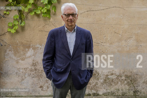 Rome June 10, 2019..Filippo La Porta, essayist, journalist and Italian literary critic, photographed in Rome in the Giardino degli Aranci/Filippo La Porta, saggista, giornalista e critico letterario italiano, fotografato a Roma nel Giardino degli aranci. ©Rino Bianchi/Rosebud2