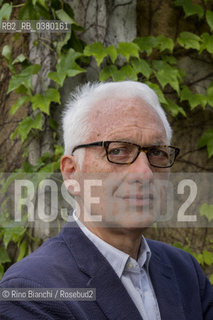 Rome June 10, 2019..Filippo La Porta, essayist, journalist and Italian literary critic, photographed in Rome in the Giardino degli Aranci/Filippo La Porta, saggista, giornalista e critico letterario italiano, fotografato a Roma nel Giardino degli aranci. ©Rino Bianchi/Rosebud2