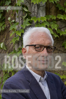 Rome June 10, 2019..Filippo La Porta, essayist, journalist and Italian literary critic, photographed in Rome in the Giardino degli Aranci/Filippo La Porta, saggista, giornalista e critico letterario italiano, fotografato a Roma nel Giardino degli aranci. ©Rino Bianchi/Rosebud2