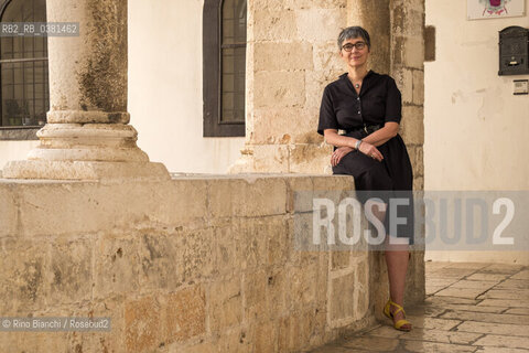 Conversano(BA) September 28, 2019..Joelle Jolivet, internationally renowned illustrator, photographed in Conversano/Joelle Jolivet, illustratrice di fama internazionale fotografata a Conversano. ©Rino Bianchi/Rosebud2