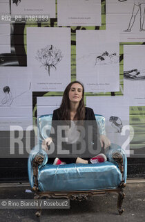 Rome September 12, 2019..Giulia Caminito, writer, photographed in Rome in via Macerata/Giulia Caminito, scrittrice, fotografta a Roma in via Macerata. ©Rino Bianchi/Rosebud2