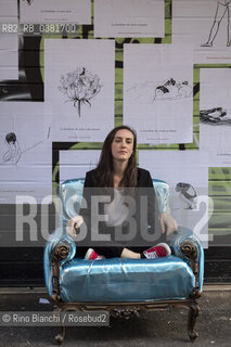 Rome September 12, 2019..Giulia Caminito, writer, photographed in Rome in via Macerata/Giulia Caminito, scrittrice, fotografta a Roma in via Macerata. ©Rino Bianchi/Rosebud2