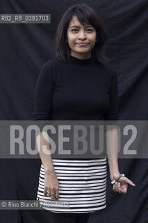 Rome October 13, 2019..Feby Indirani, writer, screenwriter and journalist, author of five books in Indonesia, photographed in Rome in the Pigneto district/Feby Indirani, scrittrice, sceneggiatrice e giornalista , autrice di cinque libri in Indonesia, fotografata a Roma nel quartiere del Pigneto. ©Rino Bianchi/Rosebud2