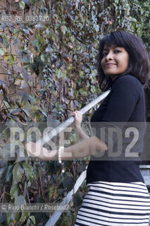 Rome October 13, 2019..Feby Indirani, writer, screenwriter and journalist, author of five books in Indonesia, photographed in Rome in the Pigneto district/Feby Indirani, scrittrice, sceneggiatrice e giornalista , autrice di cinque libri in Indonesia, fotografata a Roma nel quartiere del Pigneto. ©Rino Bianchi/Rosebud2