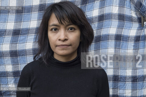 Rome October 13, 2019..Feby Indirani, writer, screenwriter and journalist, author of five books in Indonesia, photographed in Rome in the Pigneto district/Feby Indirani, scrittrice, sceneggiatrice e giornalista , autrice di cinque libri in Indonesia, fotografata a Roma nel quartiere del Pigneto. ©Rino Bianchi/Rosebud2