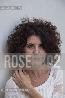 Rome October 13, 2019..Paola Cereda, psychologist and writer, photographed at the Pigneto opposite the Fortebraccio section held for years by Luca Canali/Paola Cereda, psicologa e scrittrice, fotografata al Pigneto di fronte la sezione Fortebraccio retta per anni da Luca Canali. ©Rino Bianchi/Rosebud2