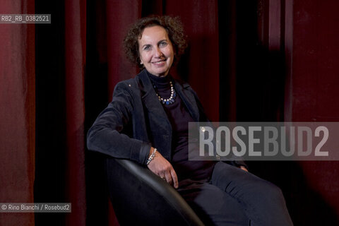 Rome November 25, 2019..Luciana Borsatti, journalist and essayist, an expert on Iran, photographed in Rome on the stage of the Teatro Quirino/Luciana Borsatti, giornalista e saggista, esperta di Iran, fotografata a Roma sul palco del Teatro Quirino. ©Rino Bianchi/Rosebud2