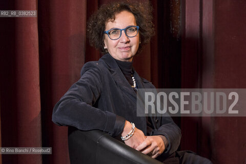 Rome November 25, 2019..Luciana Borsatti, journalist and essayist, an expert on Iran, photographed in Rome on the stage of the Teatro Quirino/Luciana Borsatti, giornalista e saggista, esperta di Iran, fotografata a Roma sul palco del Teatro Quirino. ©Rino Bianchi/Rosebud2