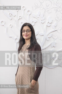 Rome December 6, 2019..Francesca Bellino, journalist and writer, photographed in Rome in the spaces of La Nuvola by Fuksas/Francesca Bellino, giornalista e scrittrice, fotografata a Roma negli spazi de La Nuvola di Fuksas. ©Rino Bianchi/Rosebud2