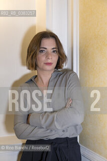 Rome February 7, 2020..Marta Barone, writer, translator, editorial consultant and author of books for children, photographed in Rome in the spaces of the Hotel Atlantico/Marta Barone, scrittrice, traduttrice, consulente editoriale e autrice di libri per ragazzi, fotografata a Roma negli spazi dellHotel Atlantico. ©Rino Bianchi/Rosebud2