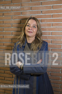 Rome February 7, 2020..Lia Piano, writer, graduated in literature, head of the Renzo Piano Foundation, photographed at the Auditorium della Musica in Rome/Lia Piano, scrittrice, laureata in lettere, responsabile della Fondazione Renzo Piano, fotografata allAuditorium della Musica di Roma. ©Rino Bianchi/Rosebud2