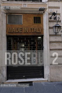 Rome March 10, 2020..Rome, Piazza di Spagna, shops closed during the Coronavirus epidemic/Roma, piazza di Spagna, negozi chiusi durante lepidemia Coronavirus ©Rino Bianchi/Rosebud2