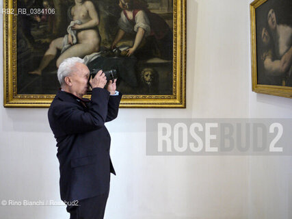 Rome May 20, 2011..Marc Fumaroli, French historian and essayist, member of the Académie française where he was elected on 2 March 1995 and in which he occupies seat number 6, photographed in Rome in the spaces of the Accademia di San Luca/Marc Fumaroli, storico e saggista francese, membro dellAcadémie française dove è stato eletto il 2 marzo 1995 e nella quale occupa il seggio numero 6, fotografato a Roma negli spazi dellAccademia di San Luca. ©Rino Bianchi/Rosebud2